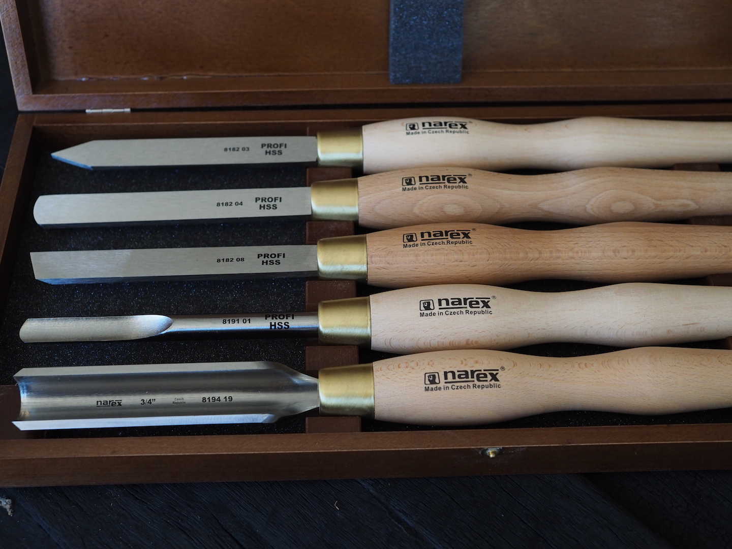 Set of woodturning chisels HSS Dubbeld Wood Tools
